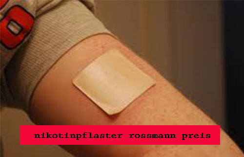 nikotinpflaster kaufen rossmann